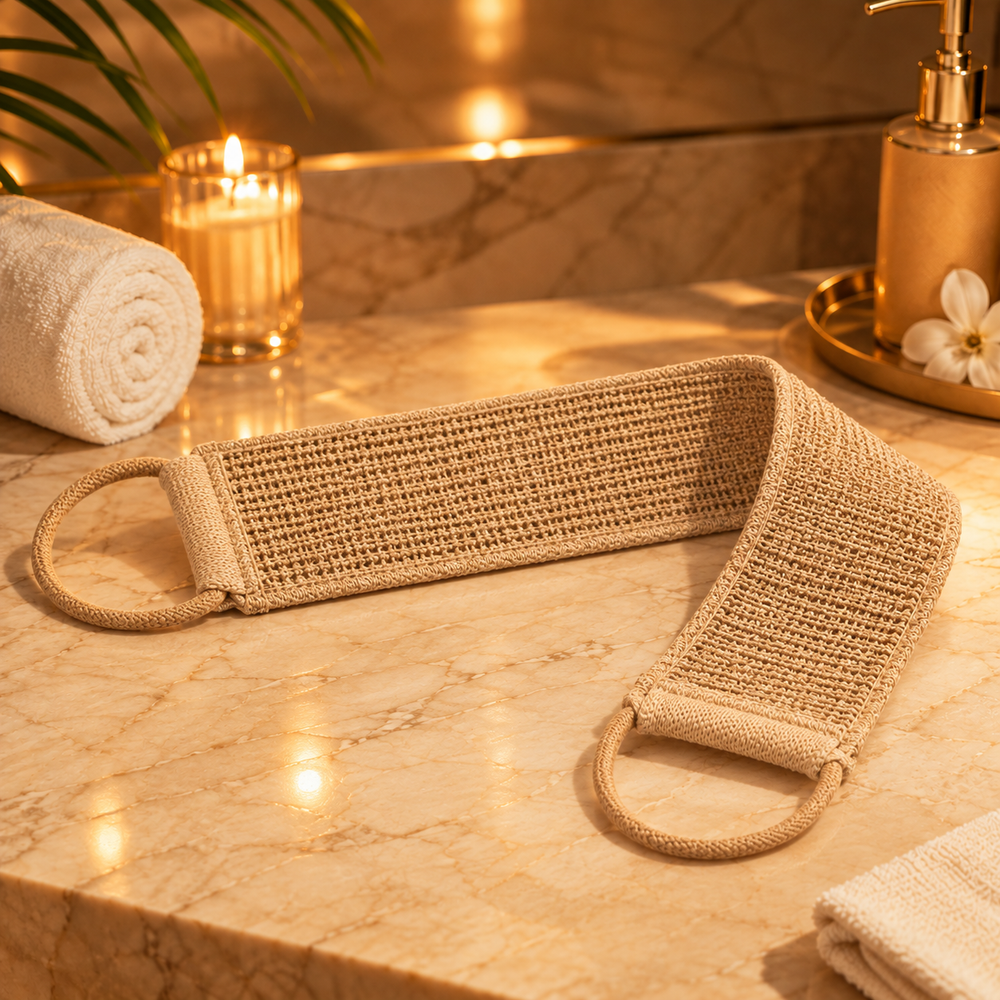 Exfoliating Back Scrubber Towel with Handles